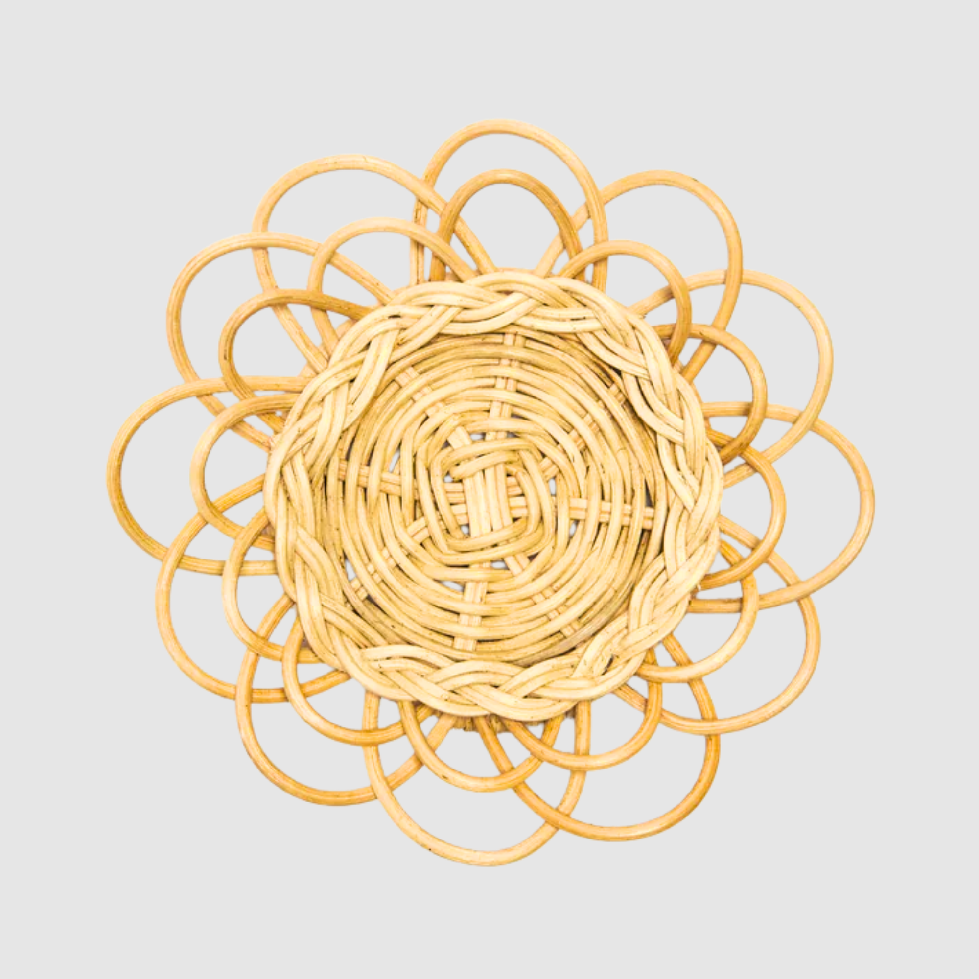 Rattan Bloom Plate Coaster