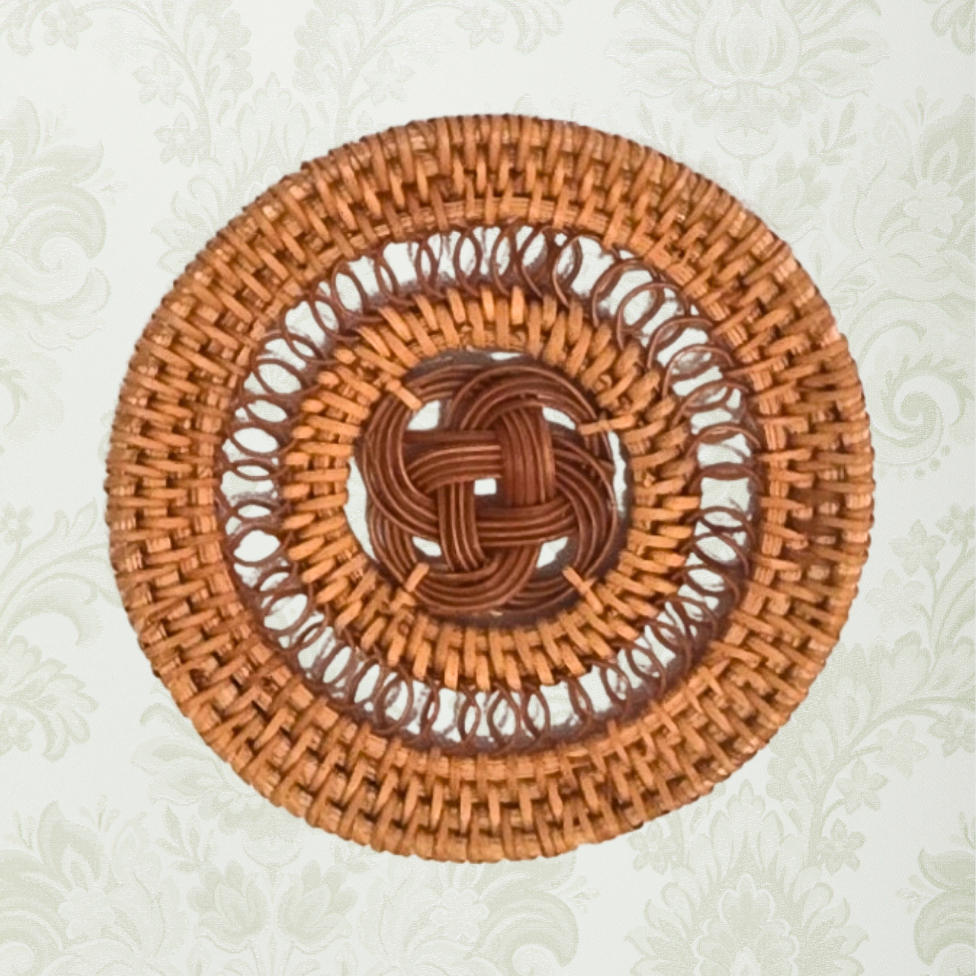 Rattan Twist Plate Coaster