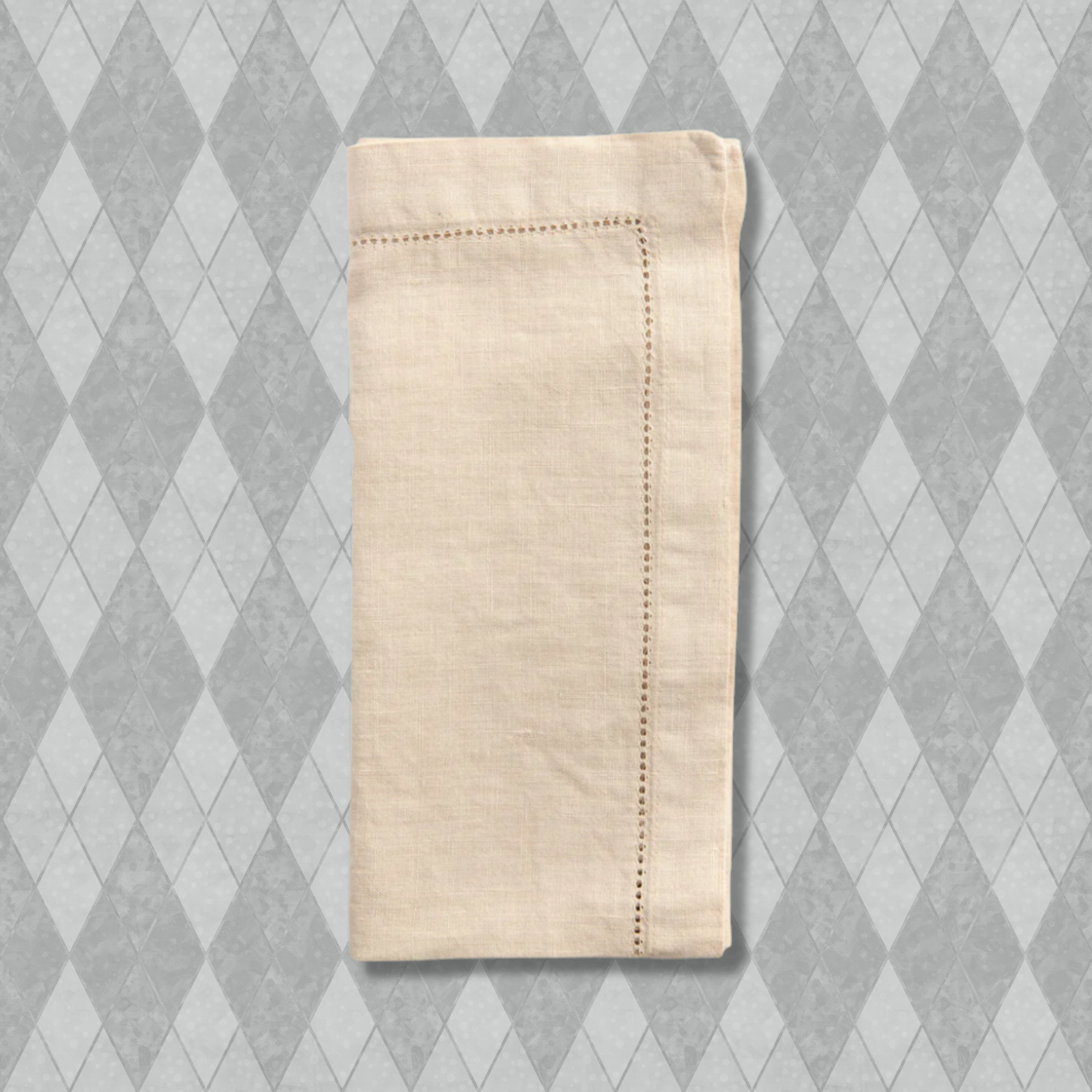 Pagoda Stitch Linen Napkin
