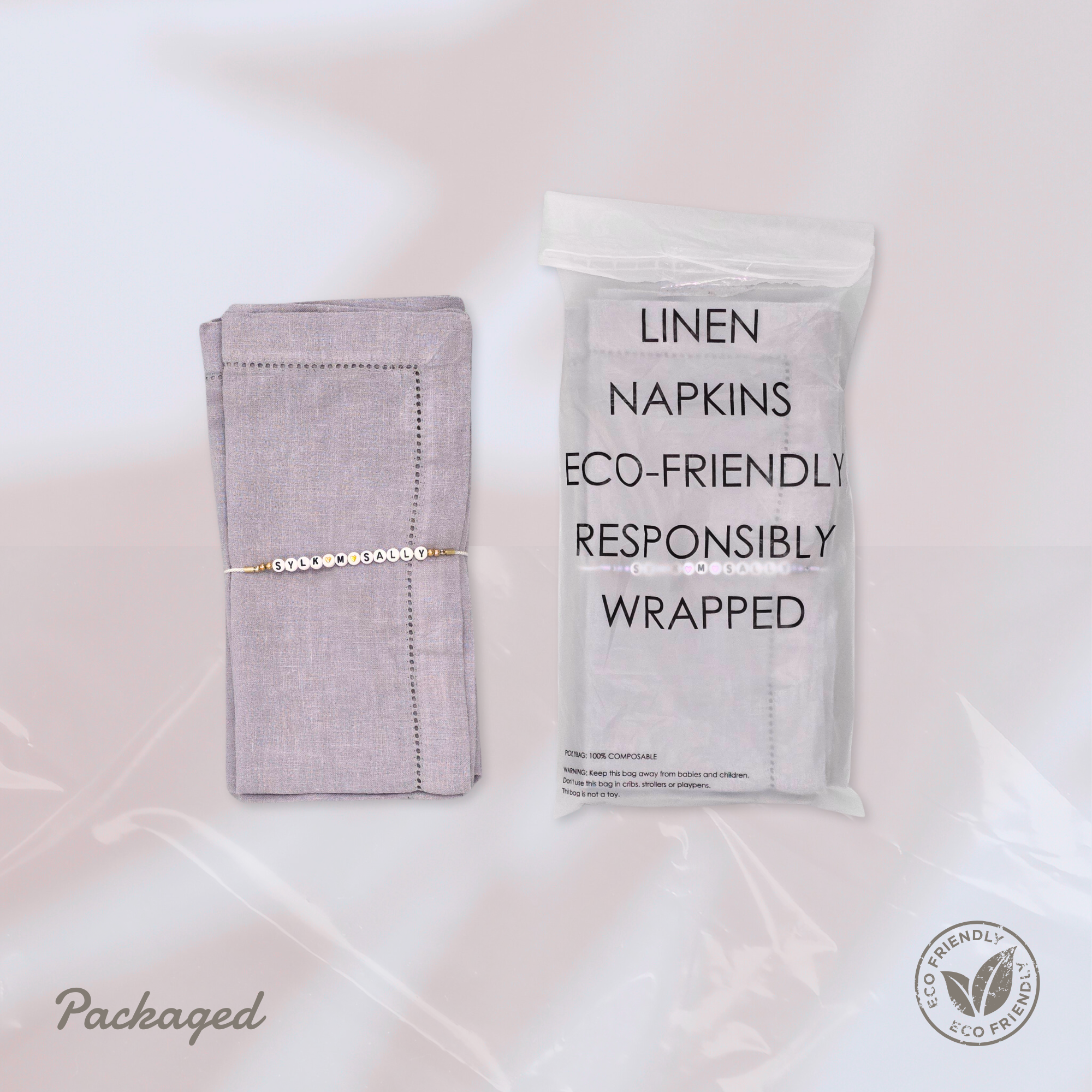 Pagoda Stitch Linen Napkin