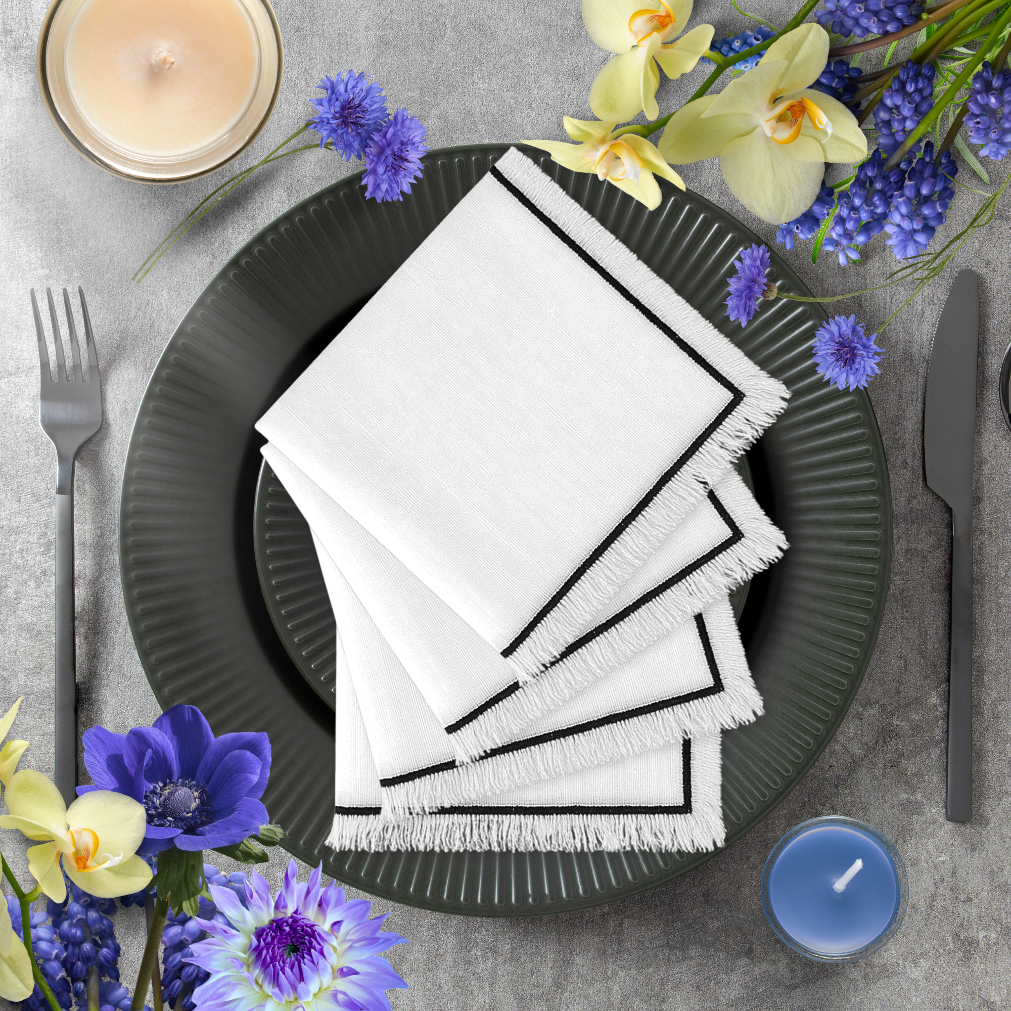 Fringe Satin Napkin