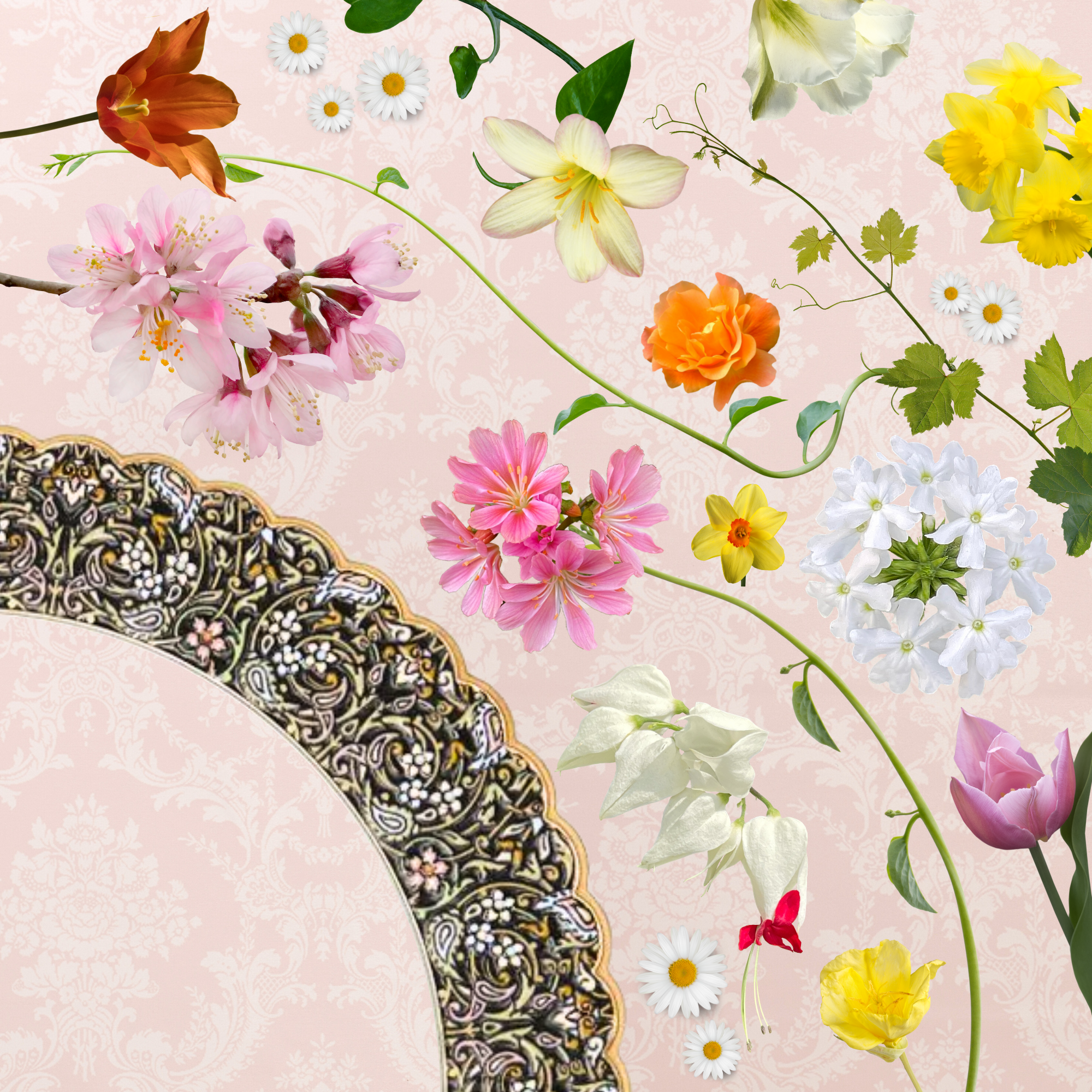 Fleur-de-crystal Plate Charger