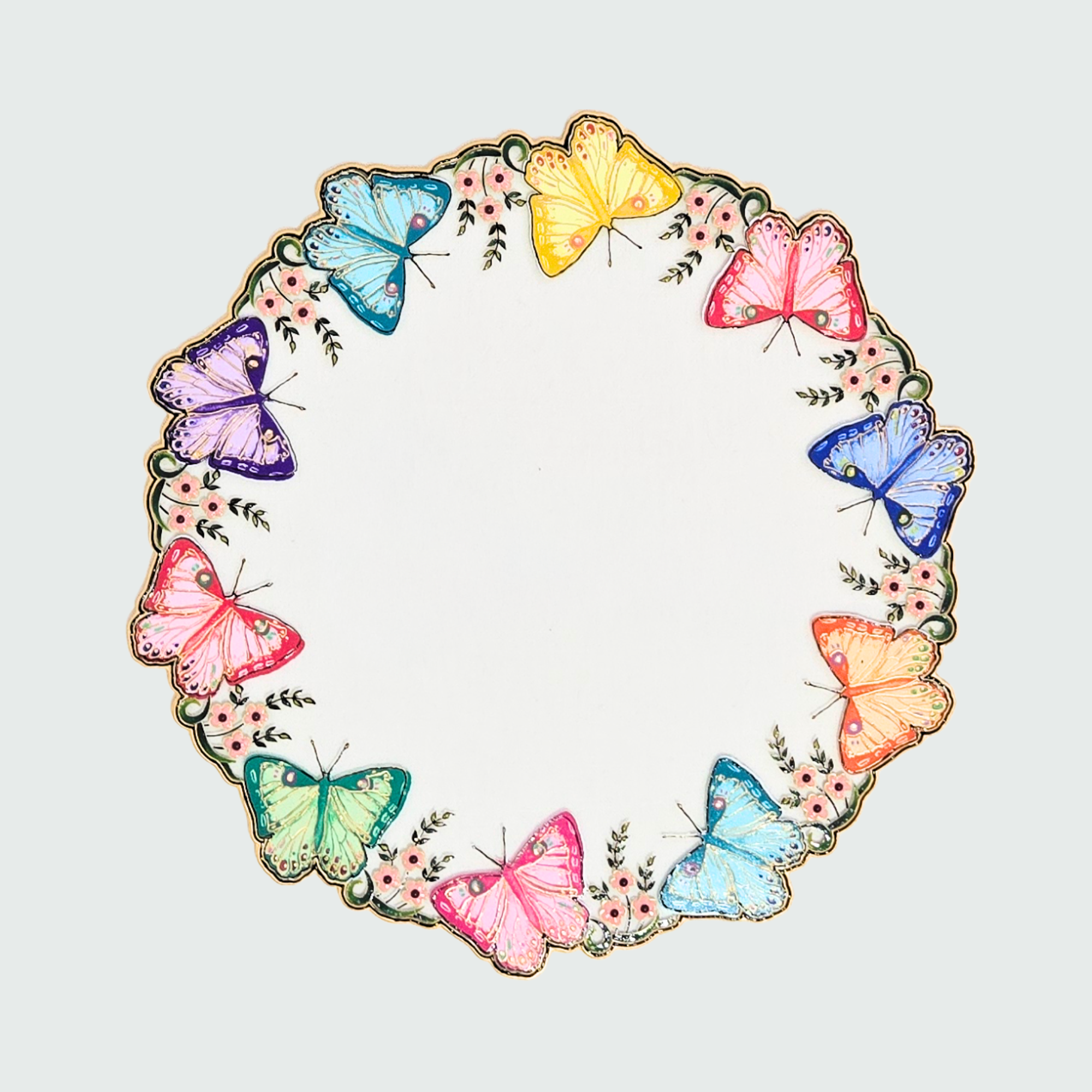 Butterfly Crystal Plate Charger
