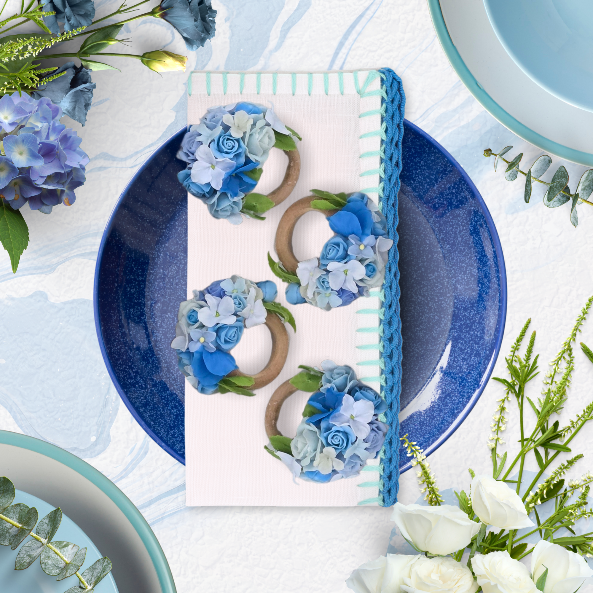 FlowerFusion Napkin Rings