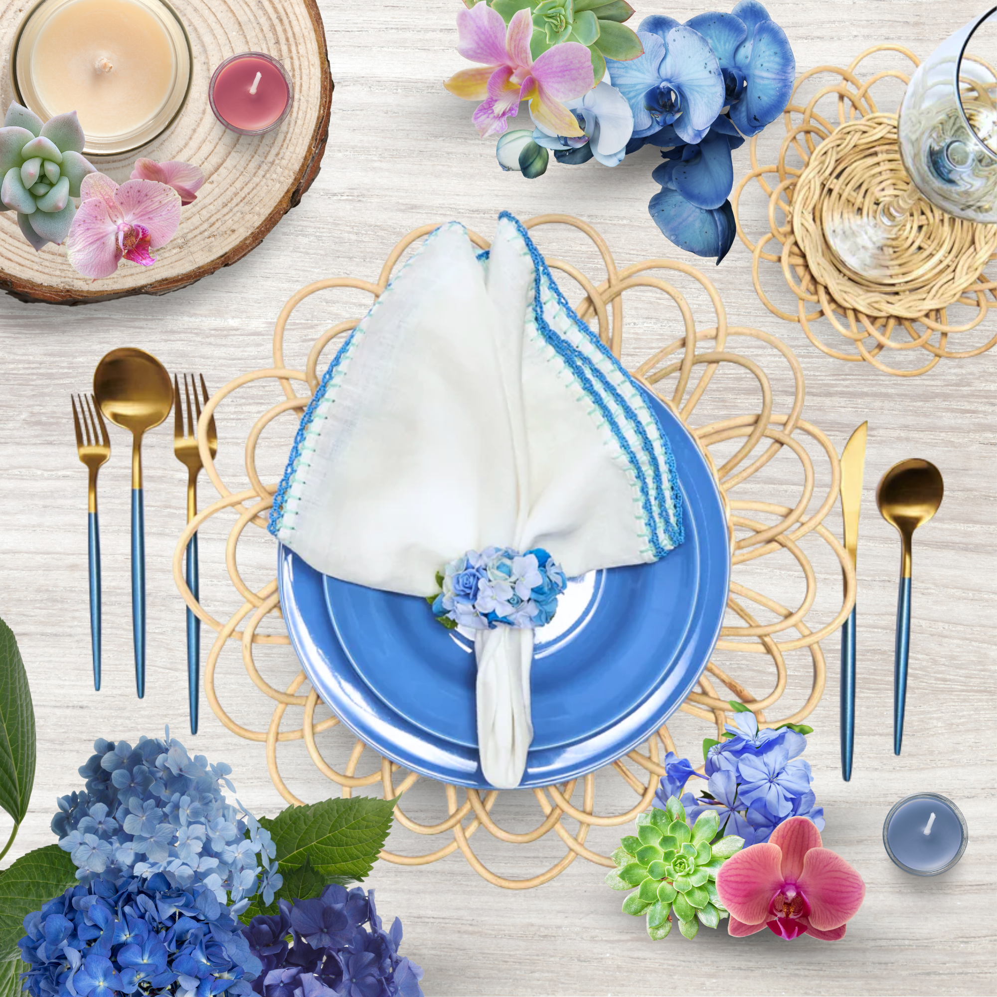 FlowerFusion Napkin Rings