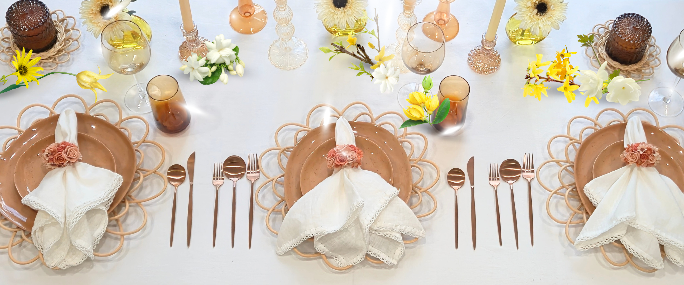 Flower Fusion - Taupe