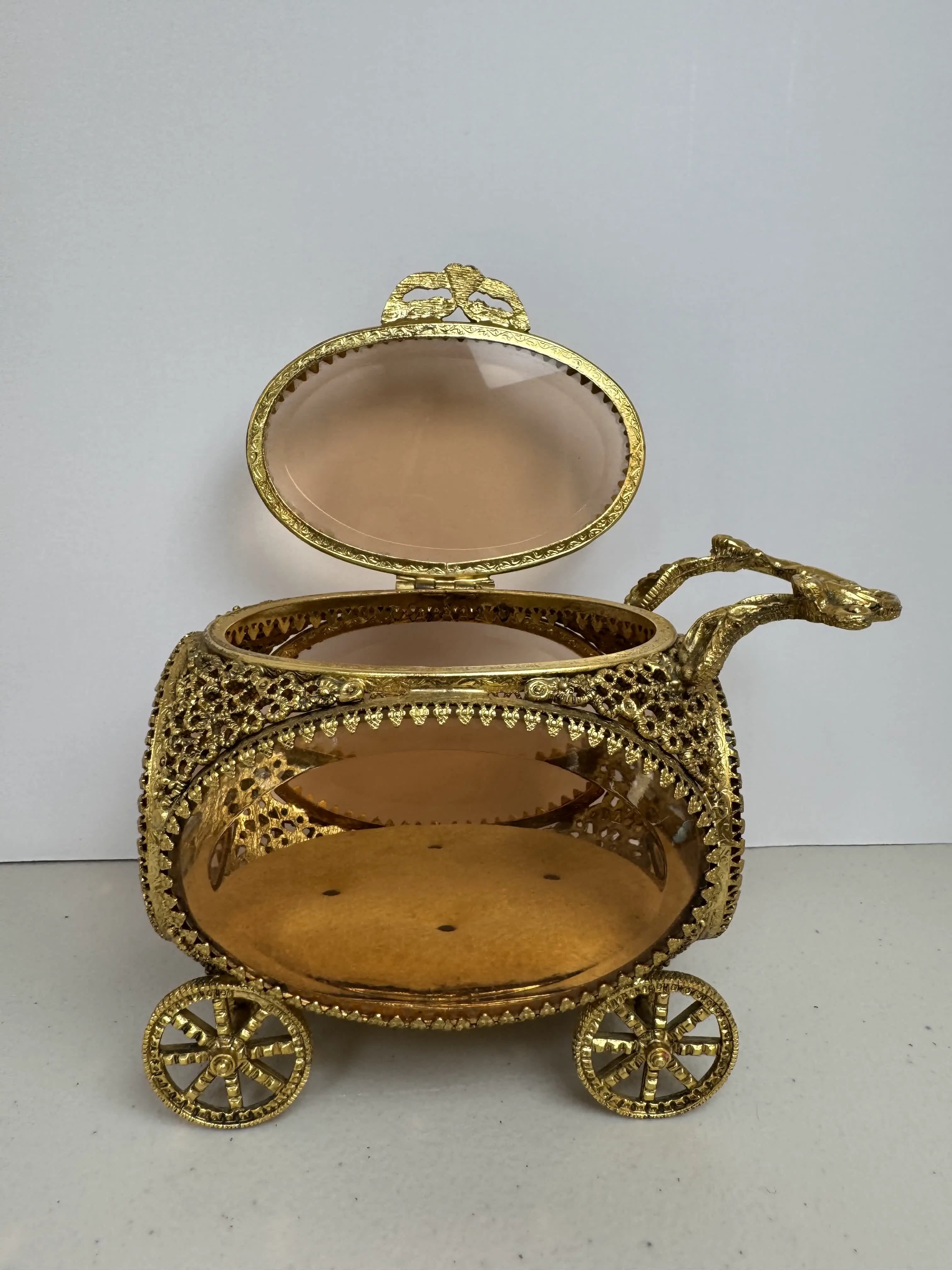 Ormolu Carriage Jewelry Box