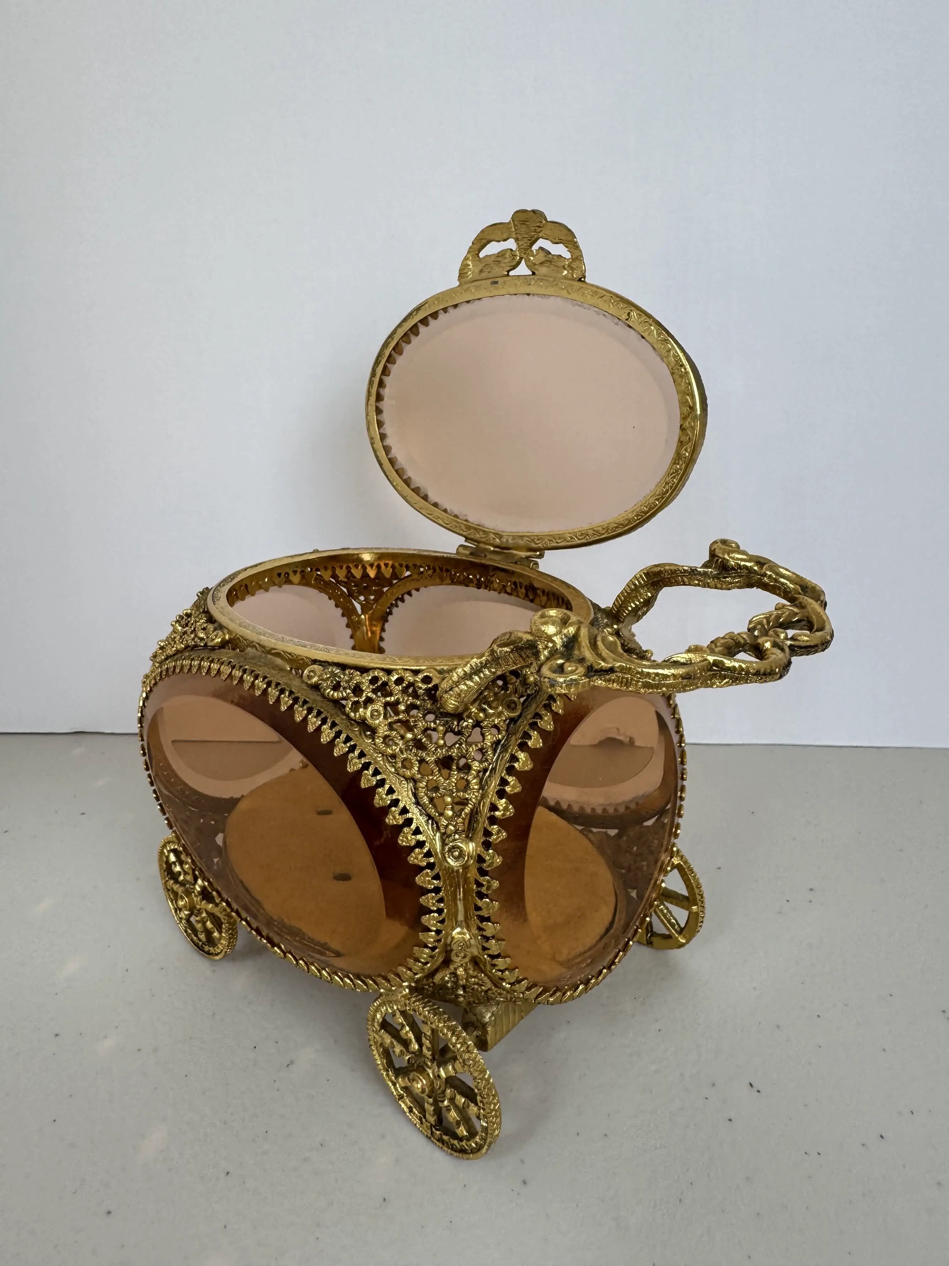 Ormolu Carriage Jewelry Box