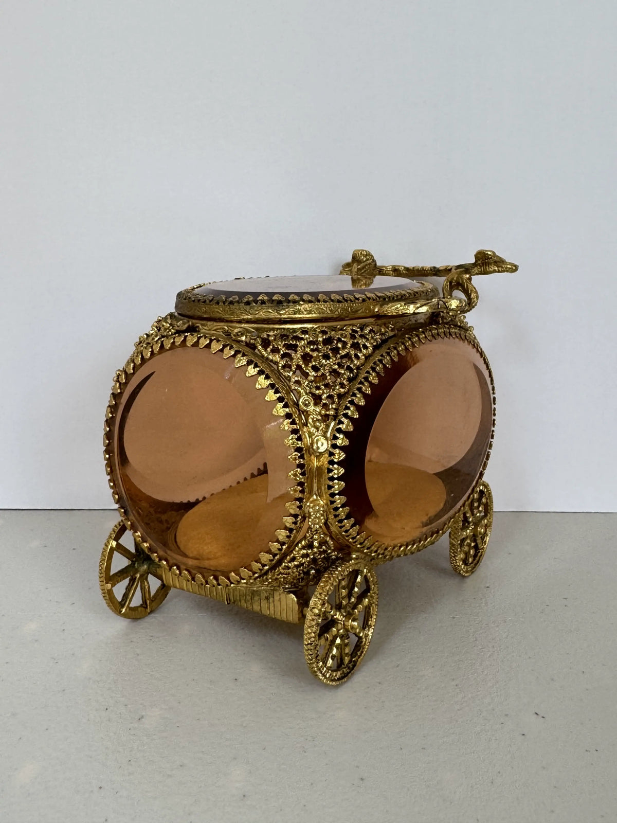 Ormolu Carriage Jewelry Box
