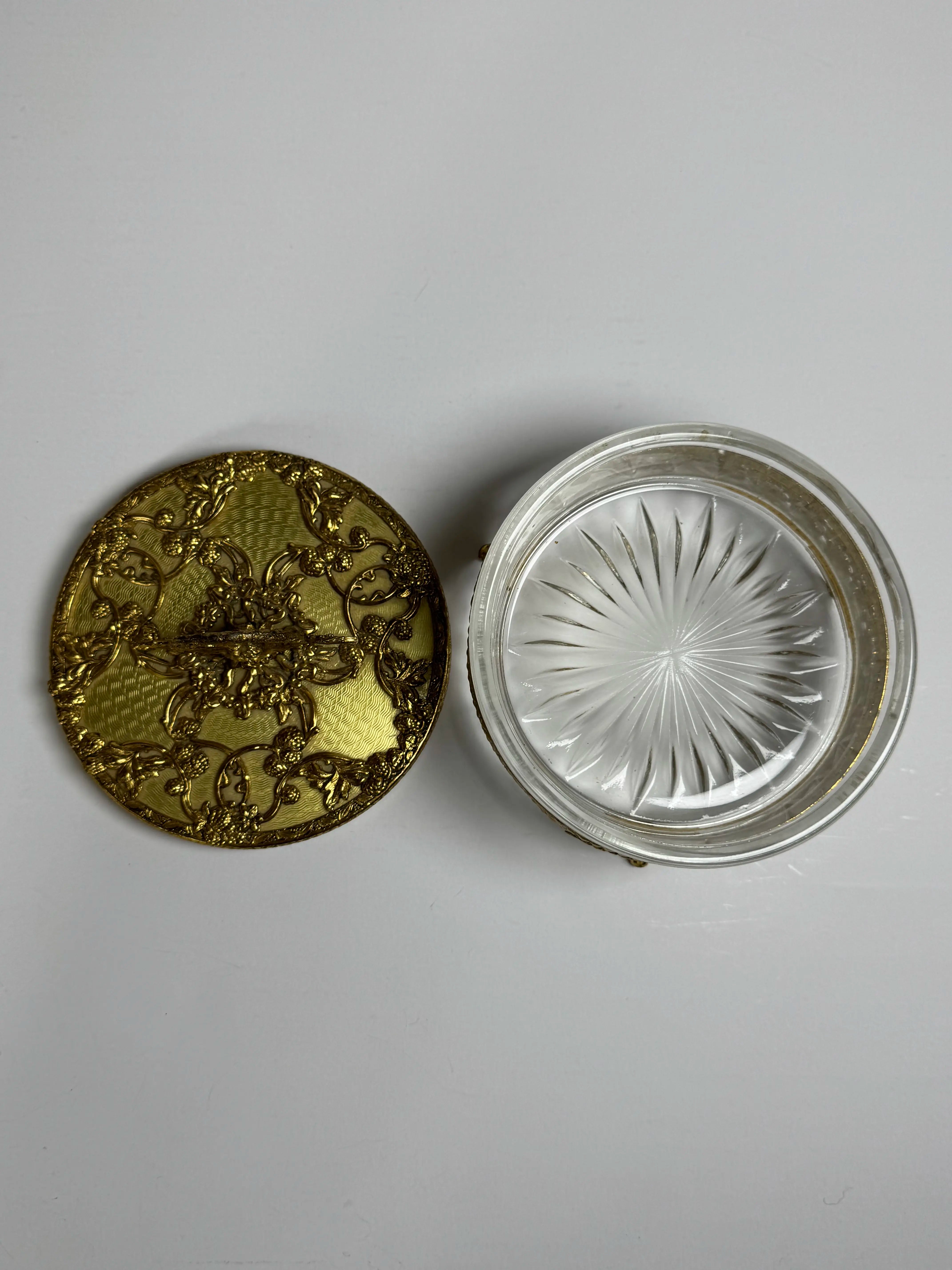 Ormolu and Glass Jewelry Box