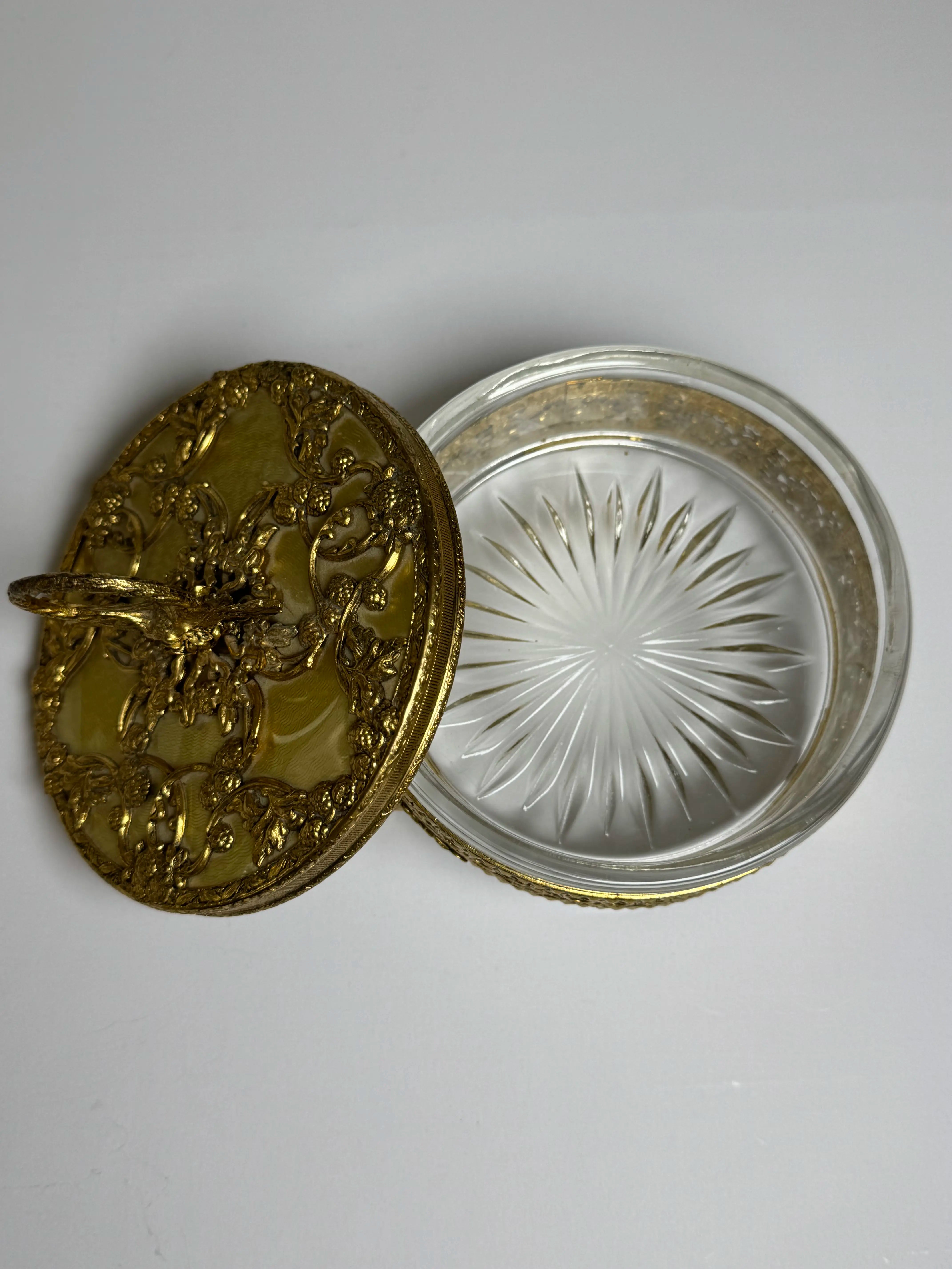 Ormolu and Glass Jewelry Box