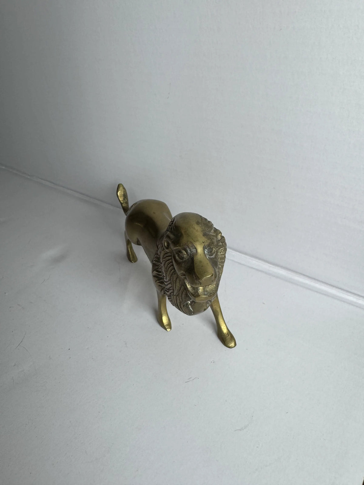 Brass Lion Figurine