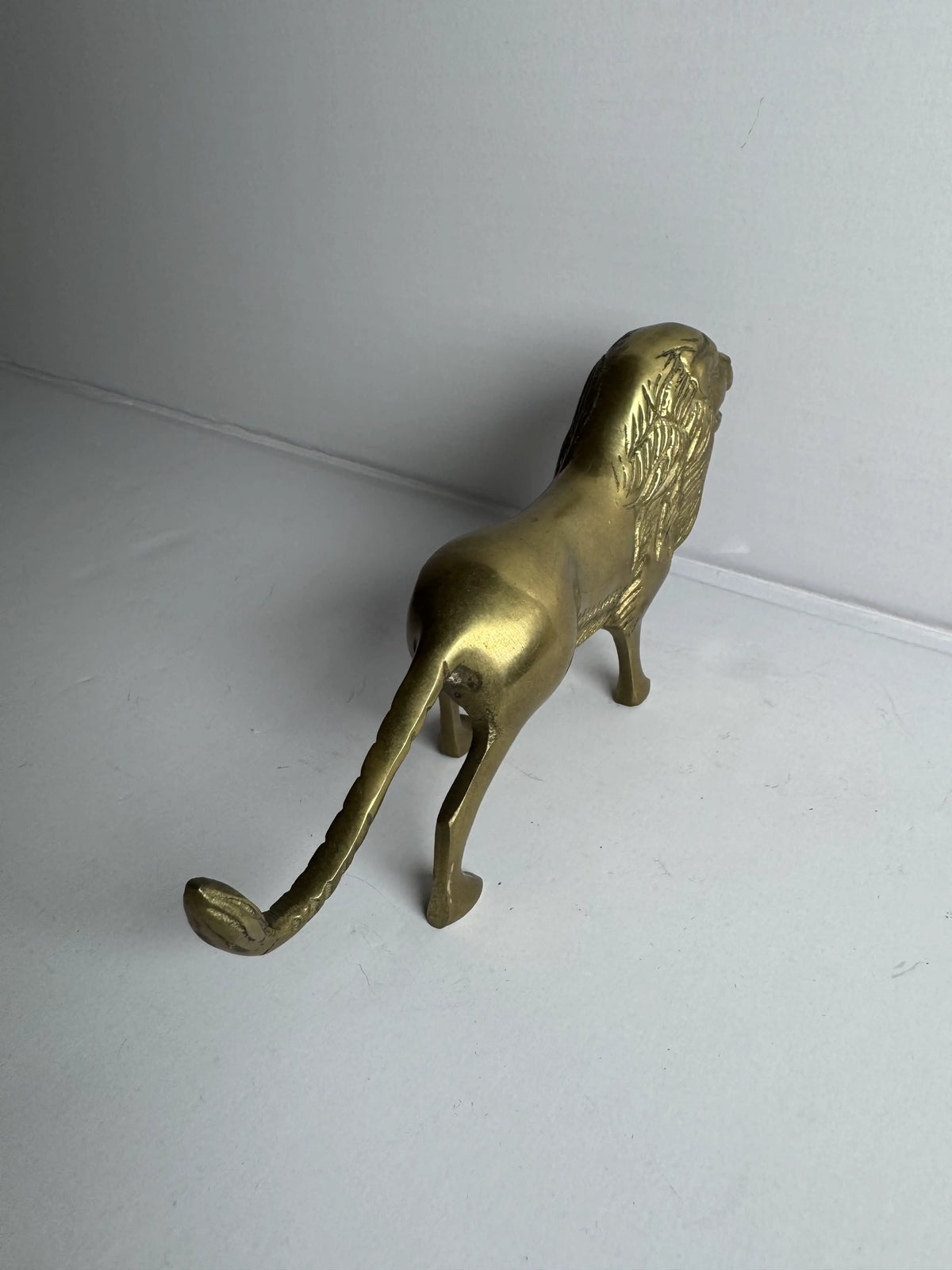 Brass Lion Figurine
