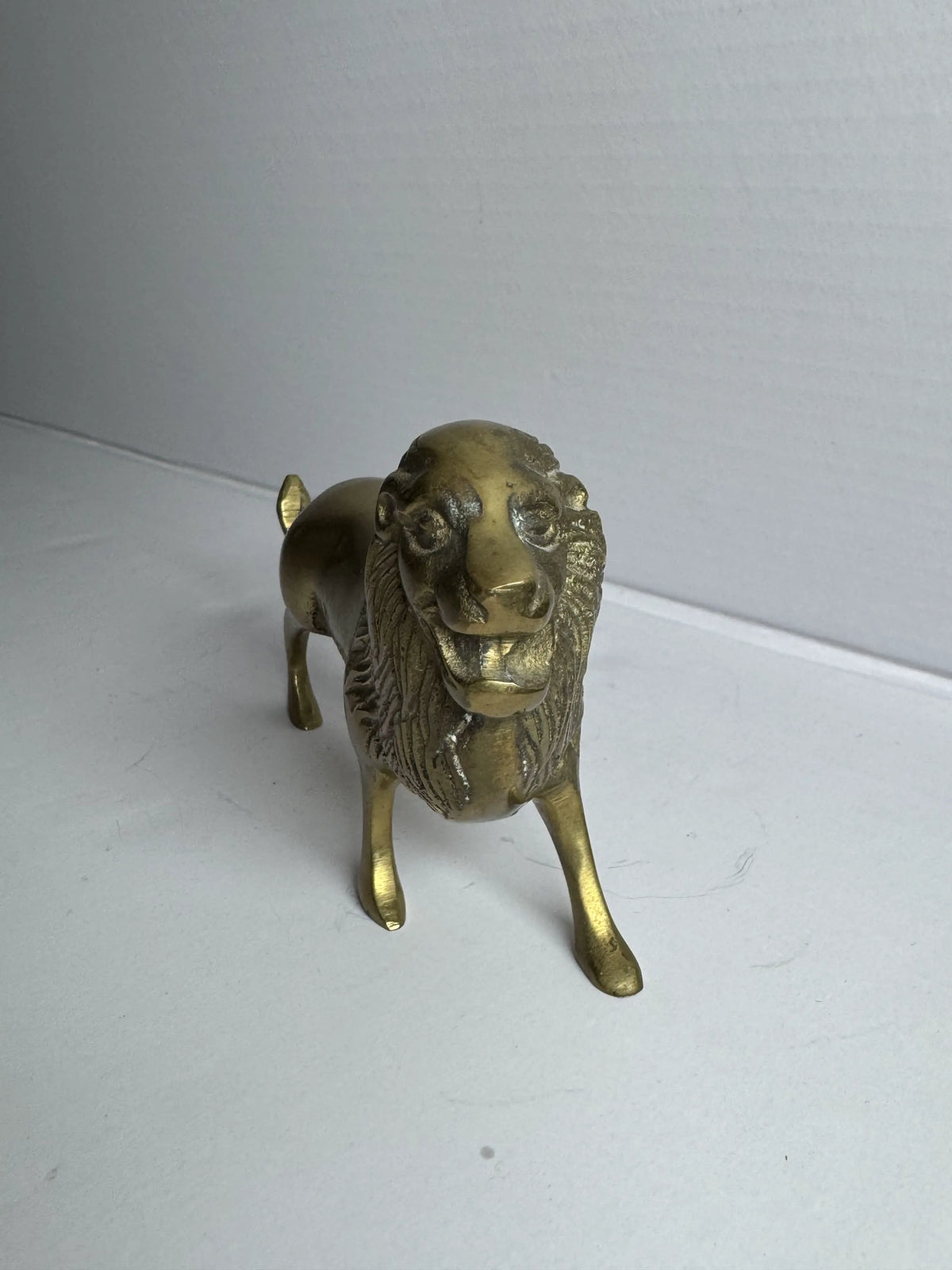 Brass Lion Figurine