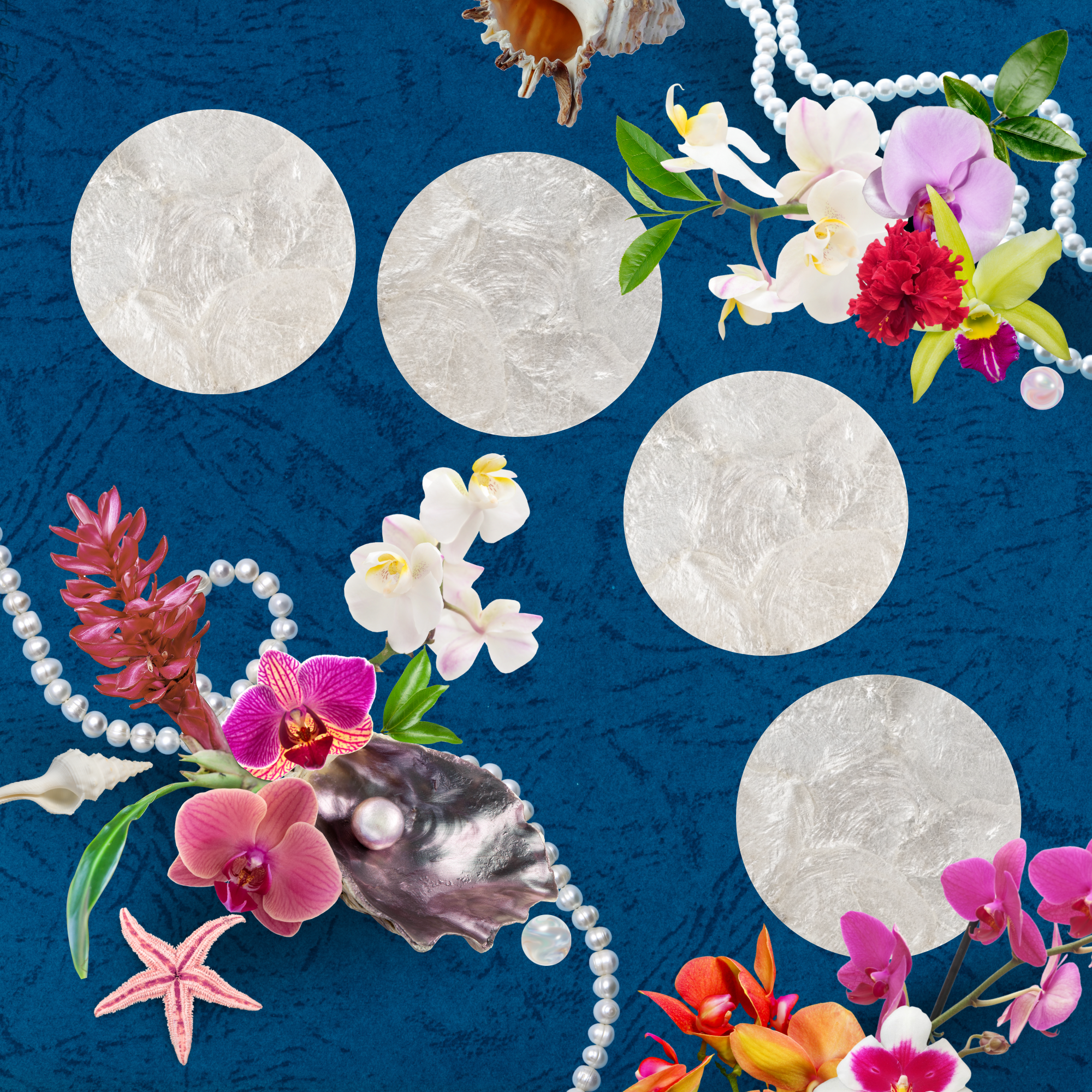 Pearl Capiz Plate Coaster