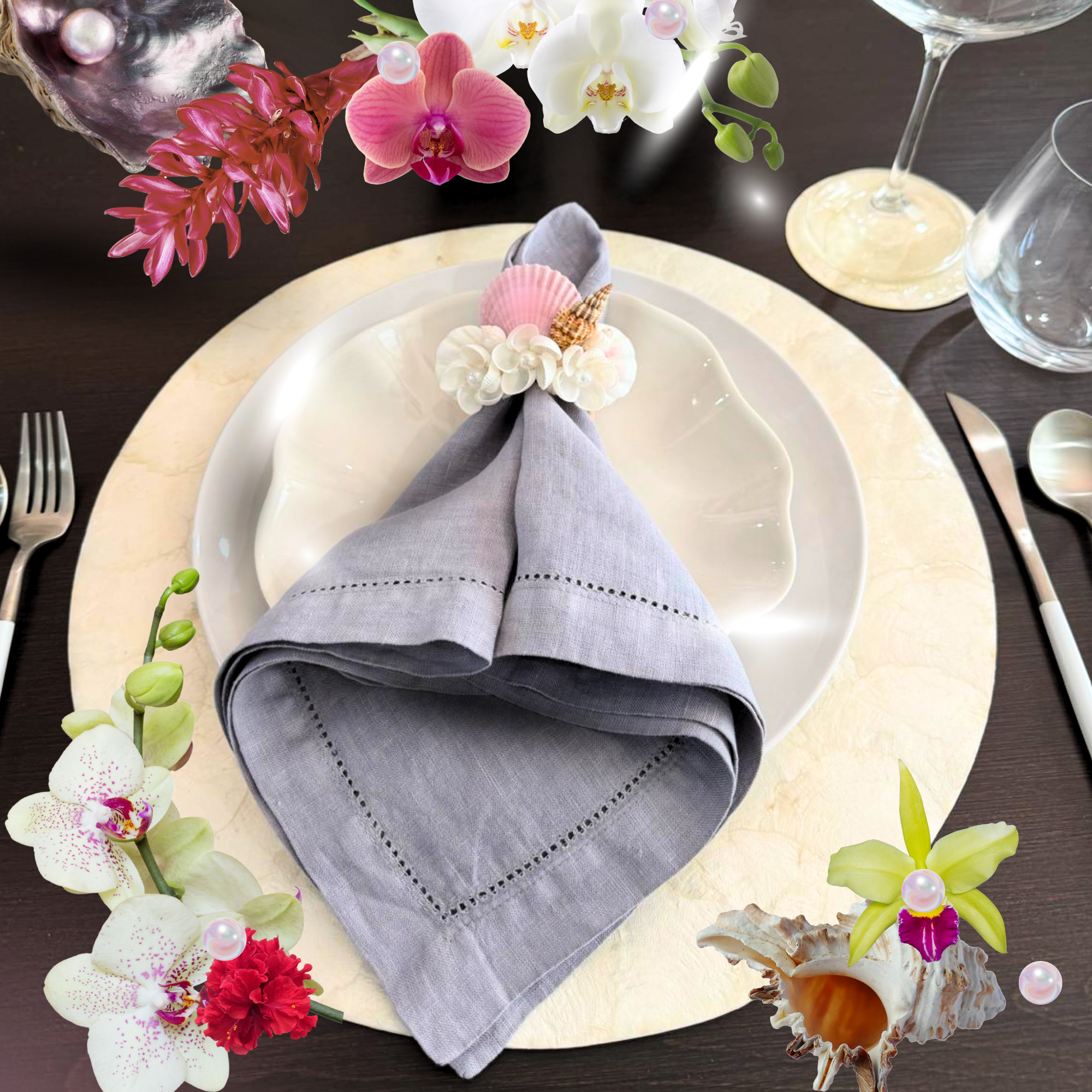 Pearl Capiz Plate Coaster