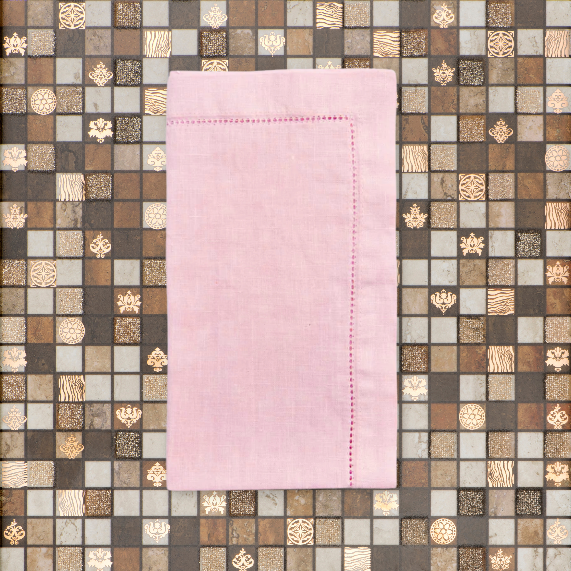 Pagoda Stitch Linen Napkin
