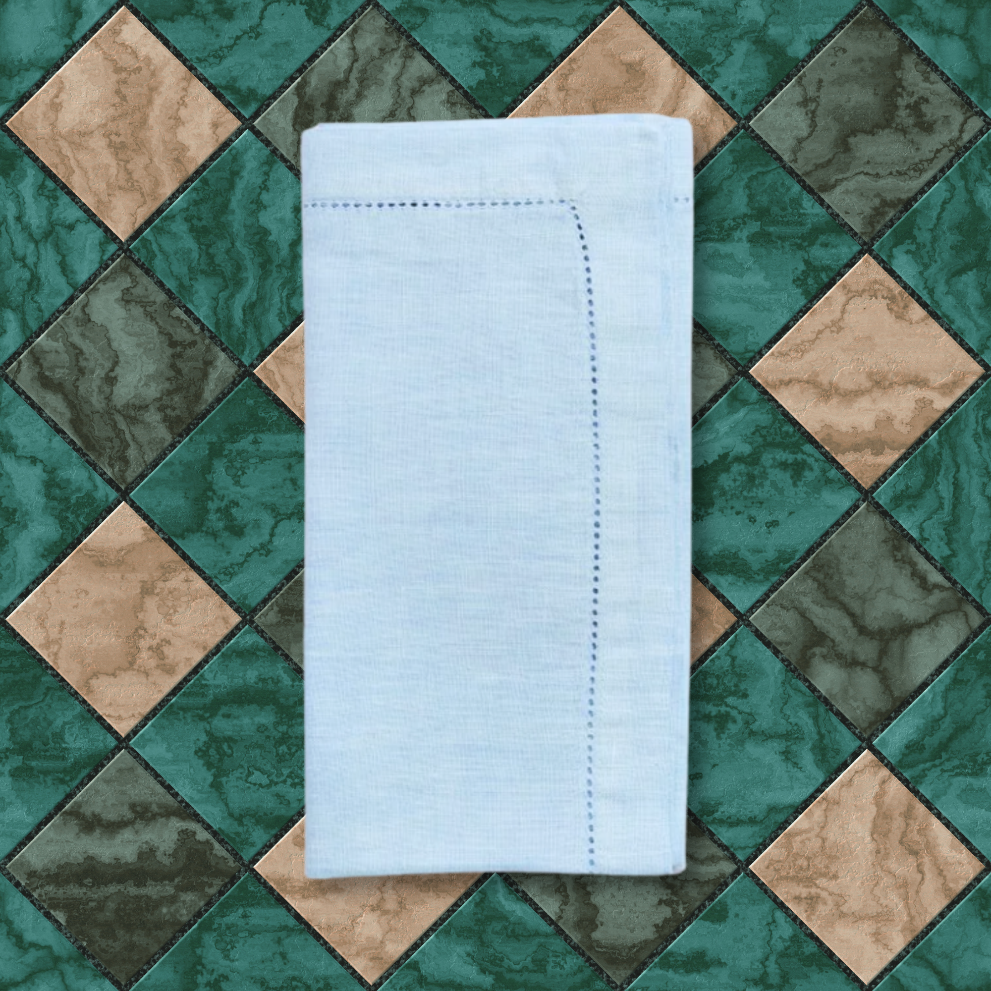 Pagoda Stitch Linen Napkin