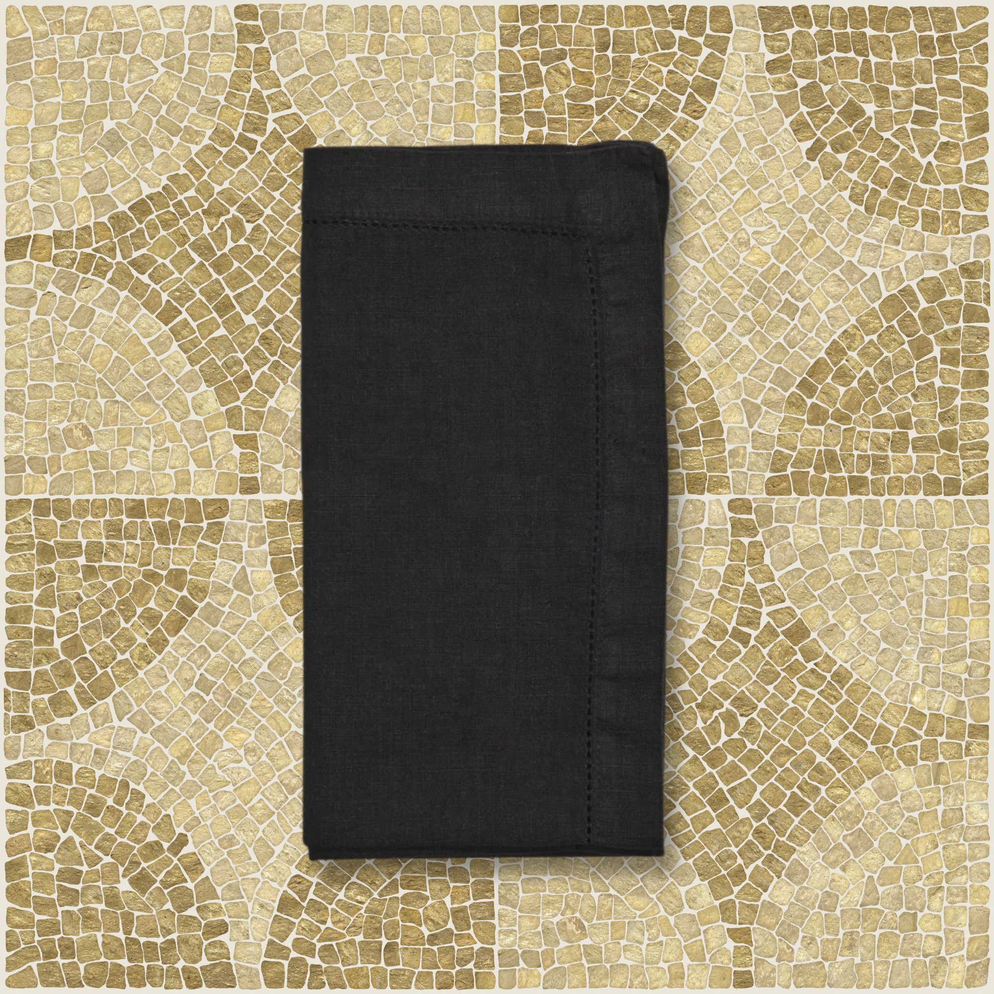 Pagoda Stitch Linen Napkin