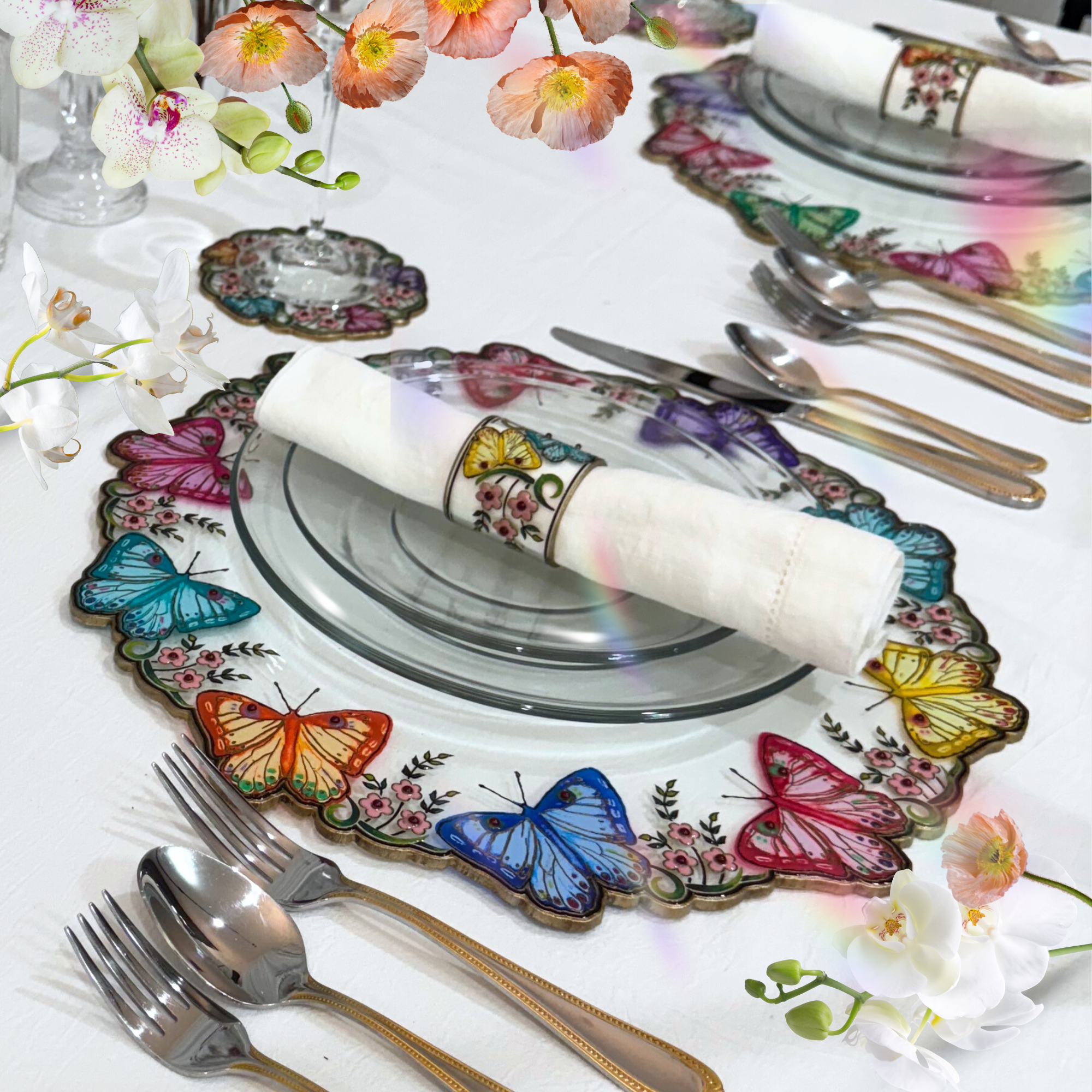 Pagoda Stitch Linen Napkin