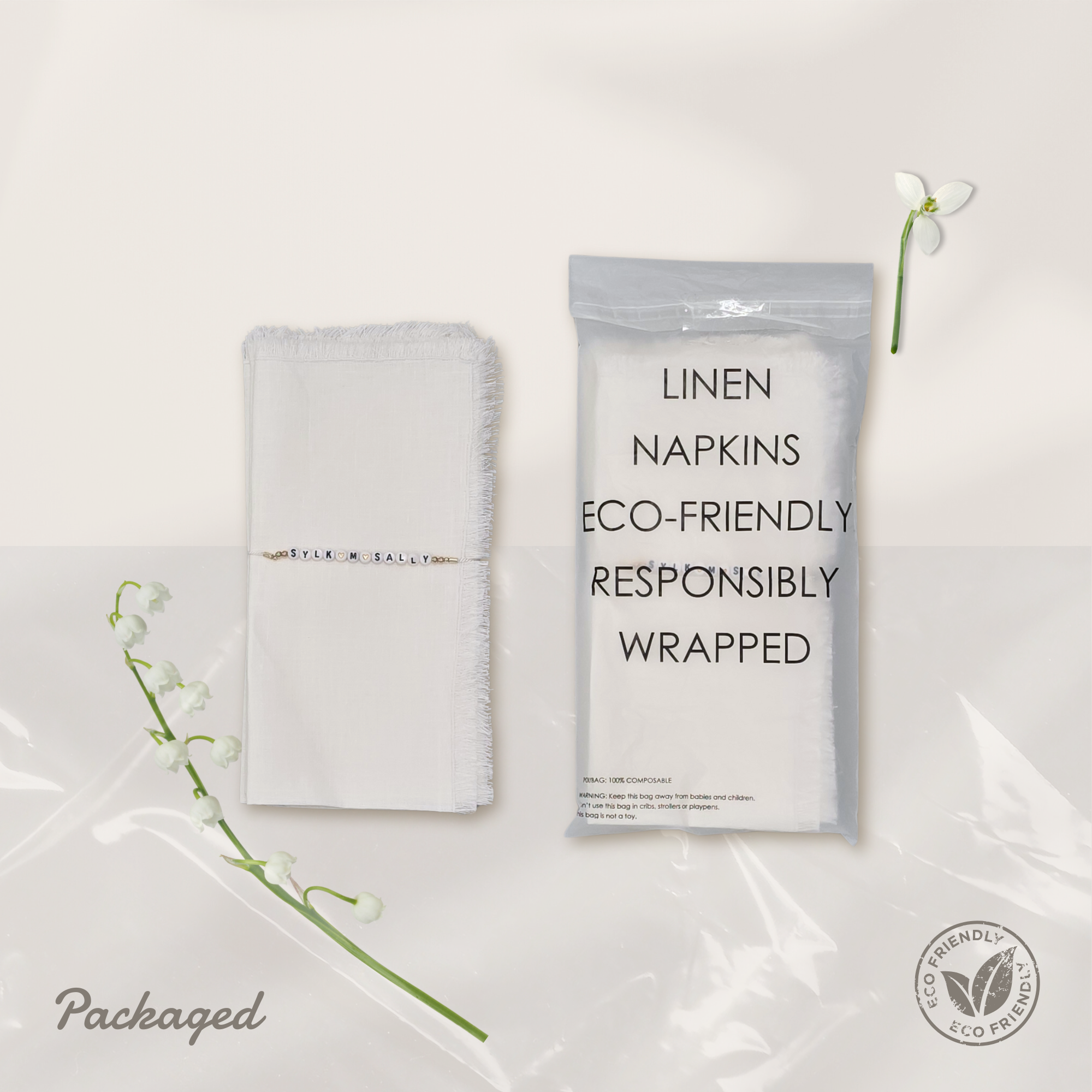 Fringe Satin Napkin