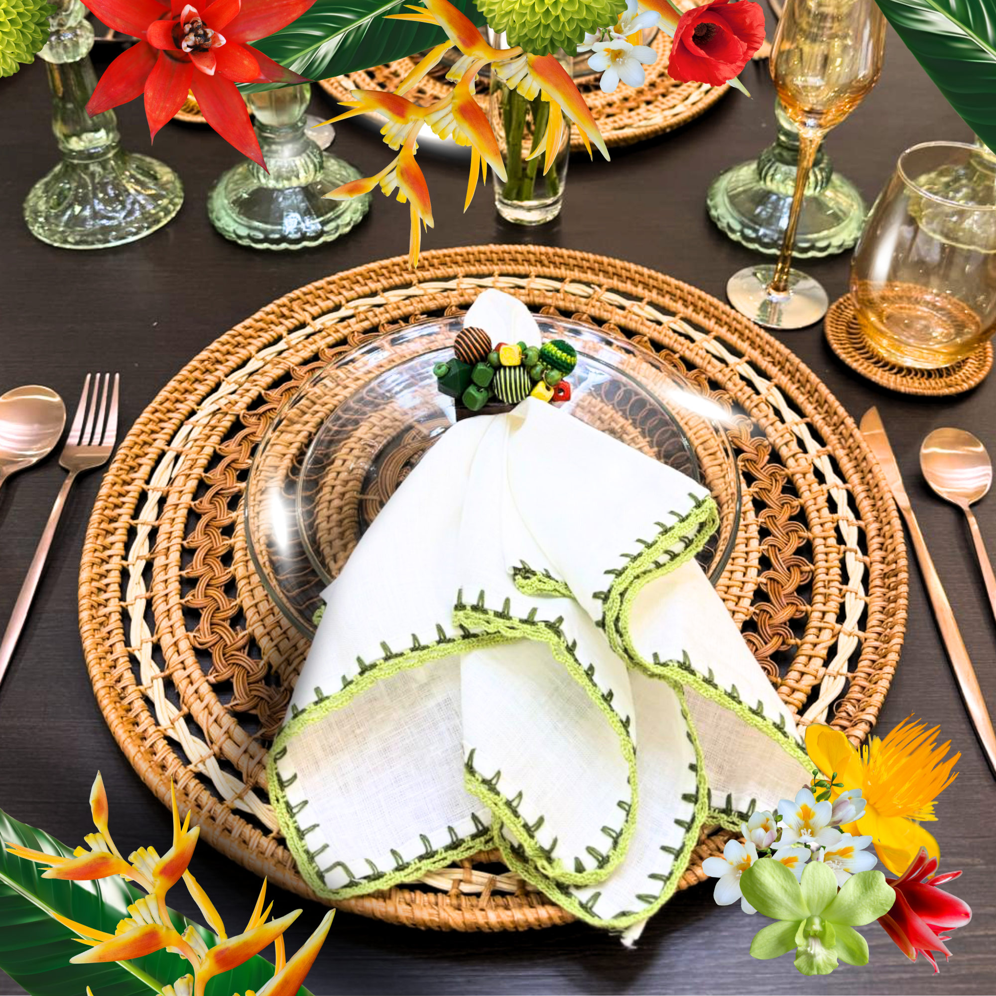 Rattan Twist Plate Charger