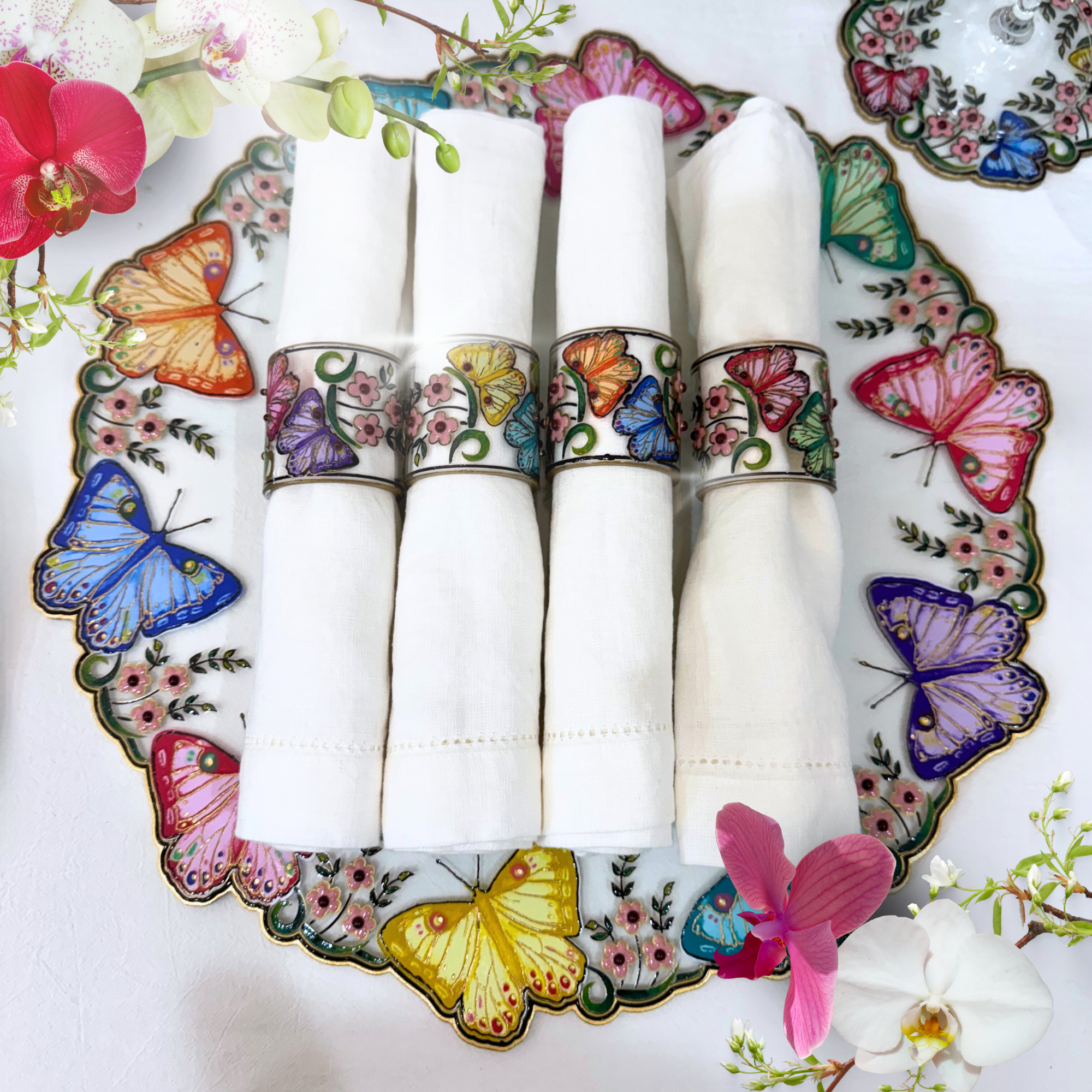 Butterfly Crystal Napkin Ring