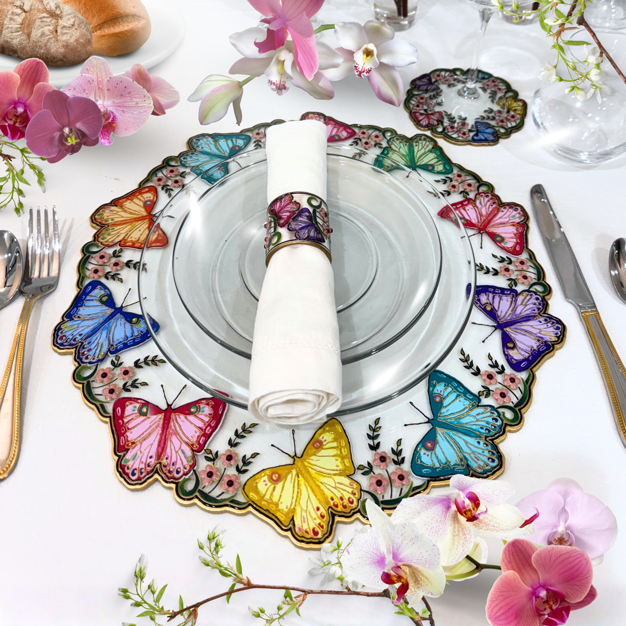 Butterfly Crystal Napkin Ring